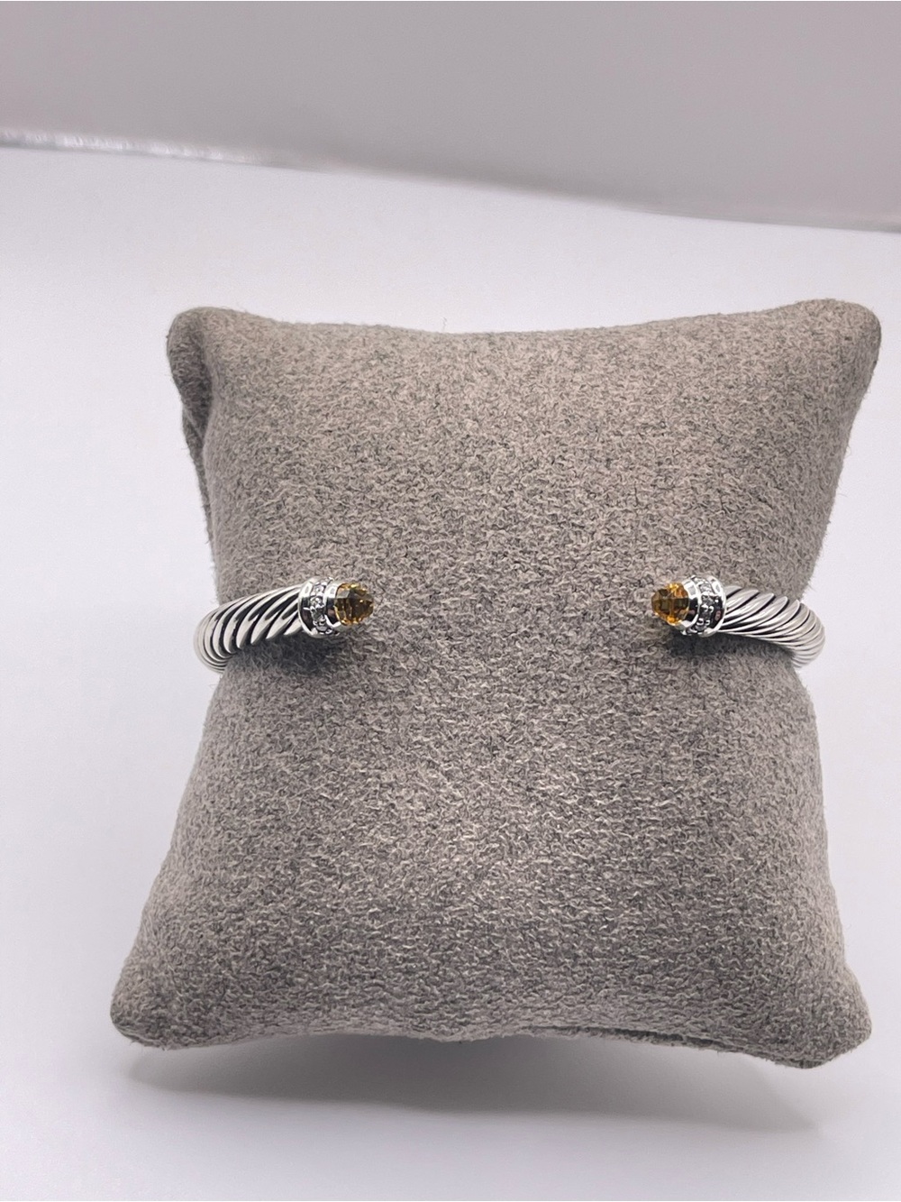 David Yurman Cable Classics 5mm Bracelet with Citrine and Diamonds - Picture 9 of 13